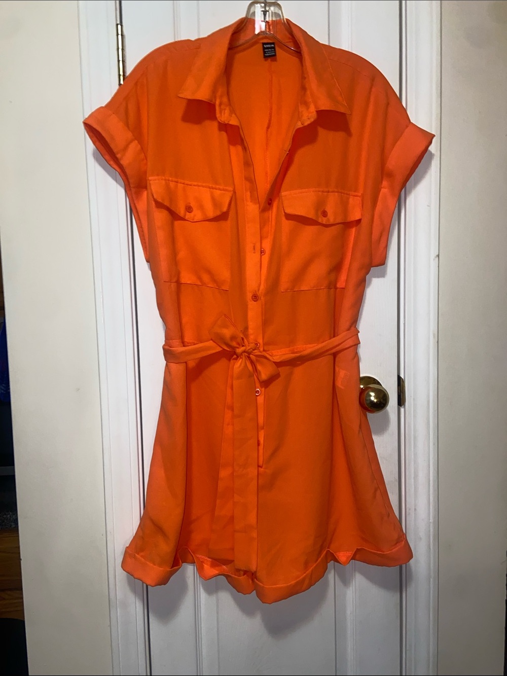 Romper/Shirt Dress - Orange